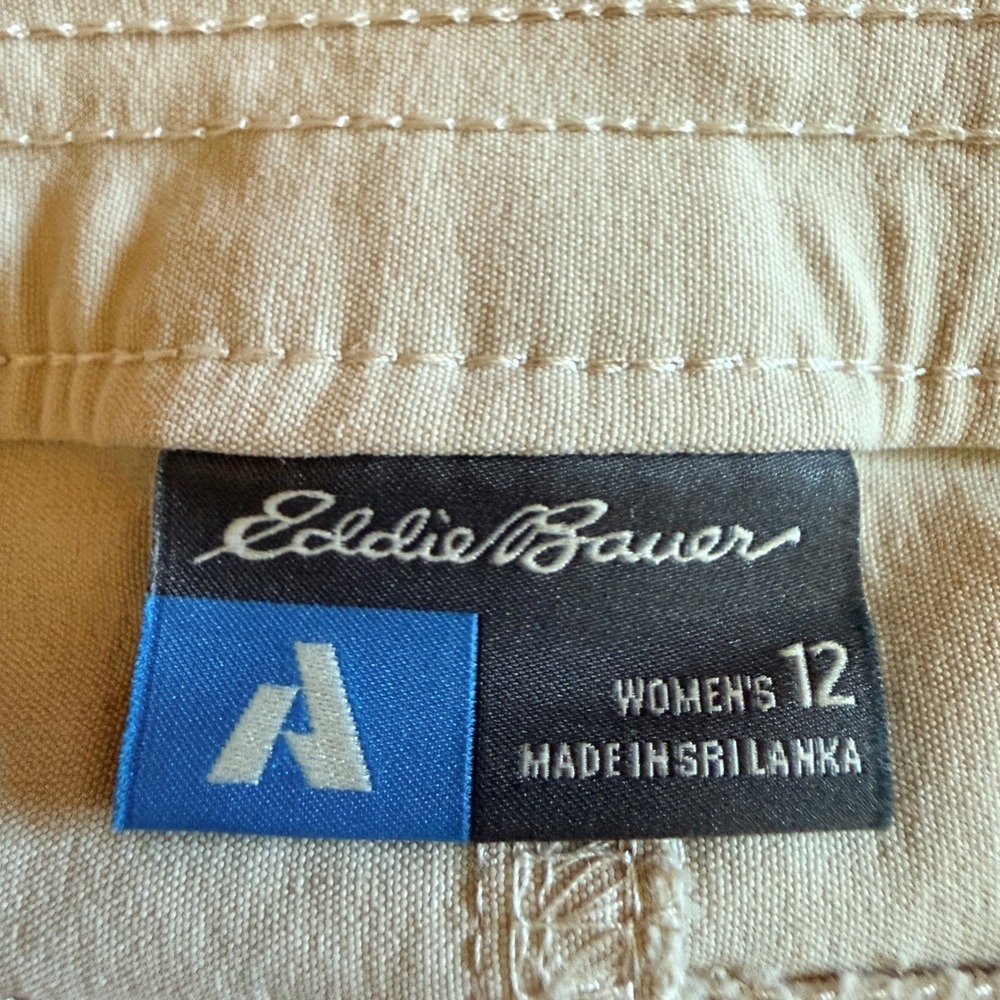 Eddie Bauer 12 Khaki First Ascent Pro Hiking Cargo Pants Stretch Gorpcore - Picture 4 of 6